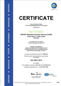 ISO 9001 Certificate (englisch) in neuem Fenster öffnen